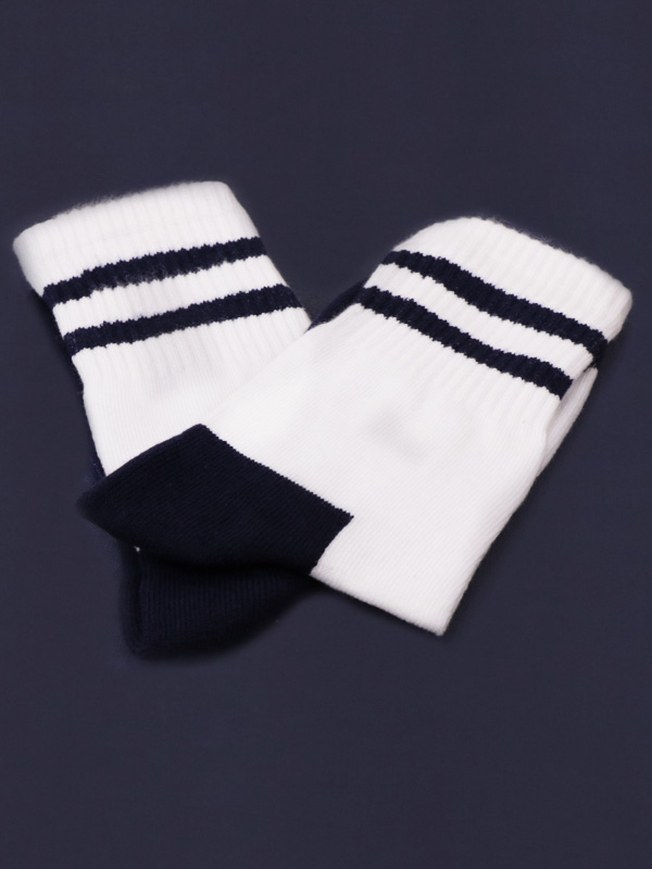 Socks (White with N-Blue) for STD. I to X (As per Company MRP)